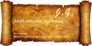 Jedlovszky Györgyi névjegykártya